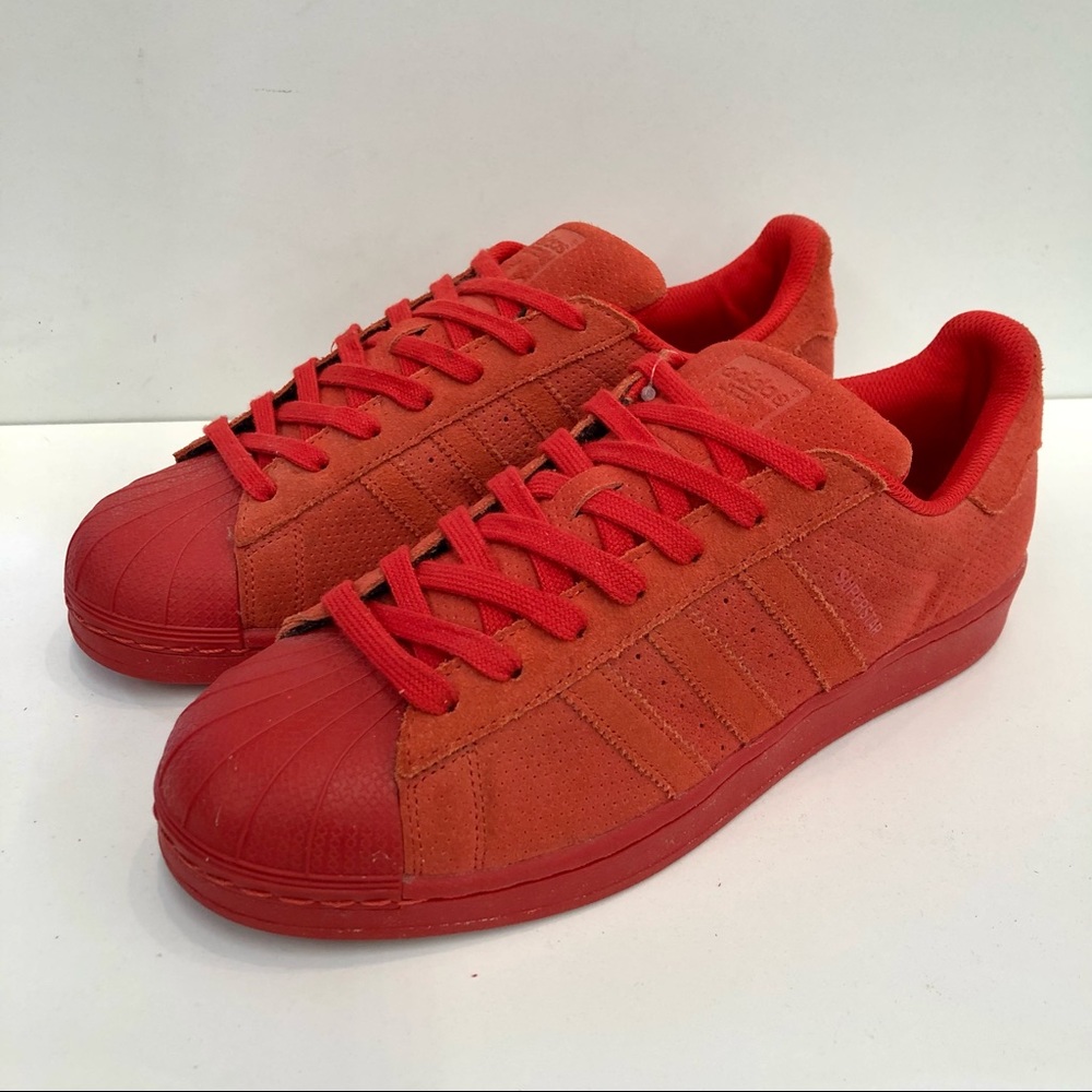 Adidas Superstar RT Red Perforated Suede (10.5)
